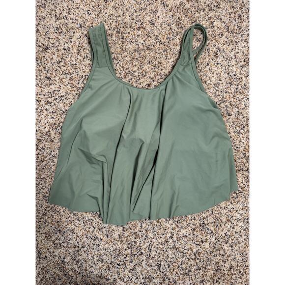 OMKAGI Womens Ruffle Tankini Swimsuit High Waist Striped Bottoms‎ Swimwear XXL - Picture 4 of 11